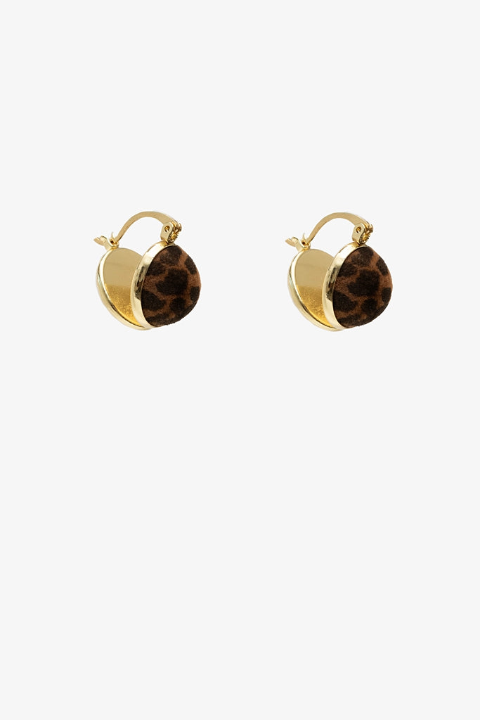 Leopard Drop Huggie