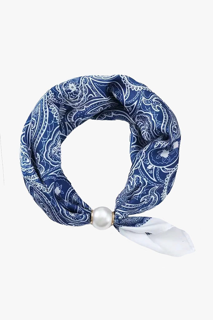 Pearl Fasten Necktie | French Blue