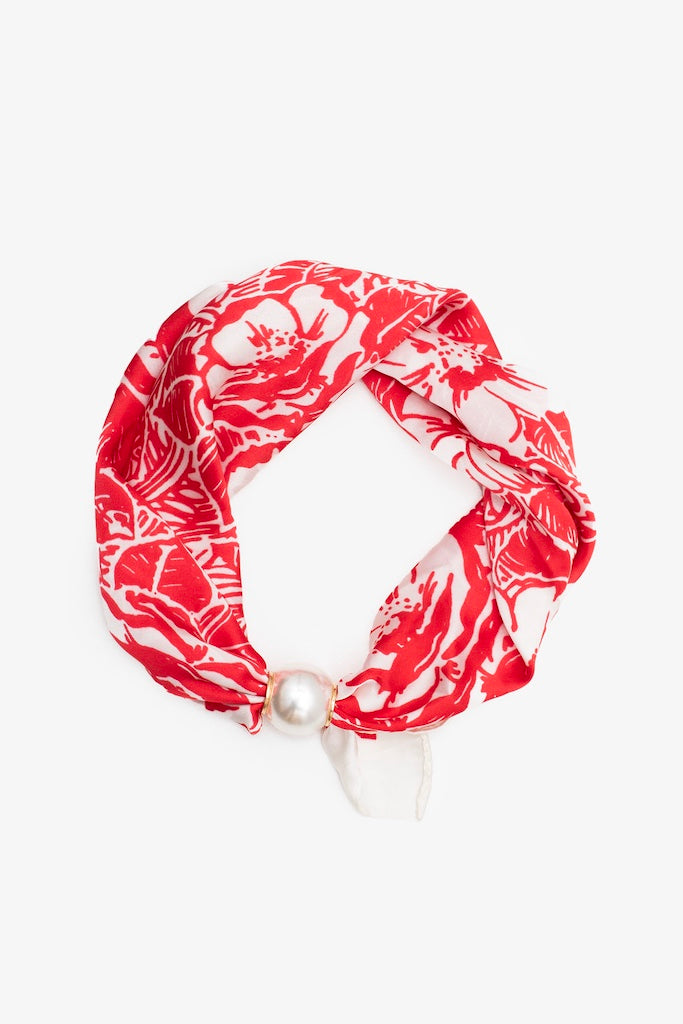 Pearl Fasten Necktie | Rouge