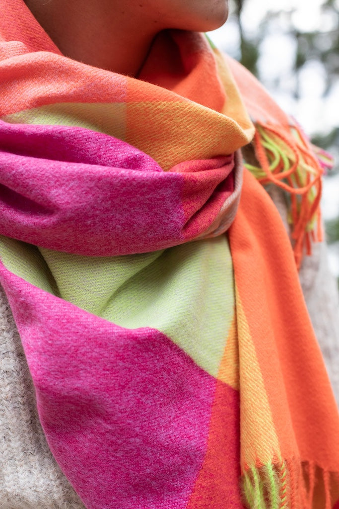 Winter Zest Check Scarf