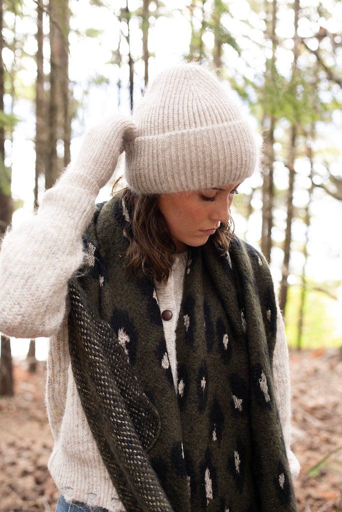 Eloise Beanie | Oat Gold