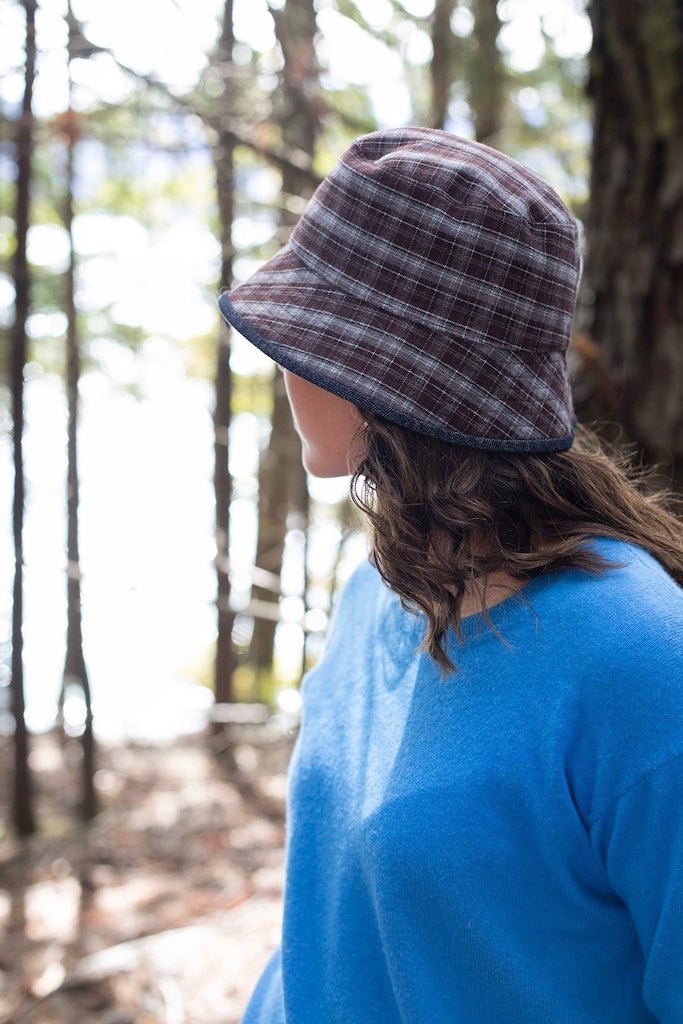 Flipside Bucket Hat | Denim/Plaid
