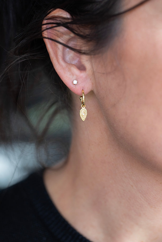 Gracie Petite Hoop | Gold