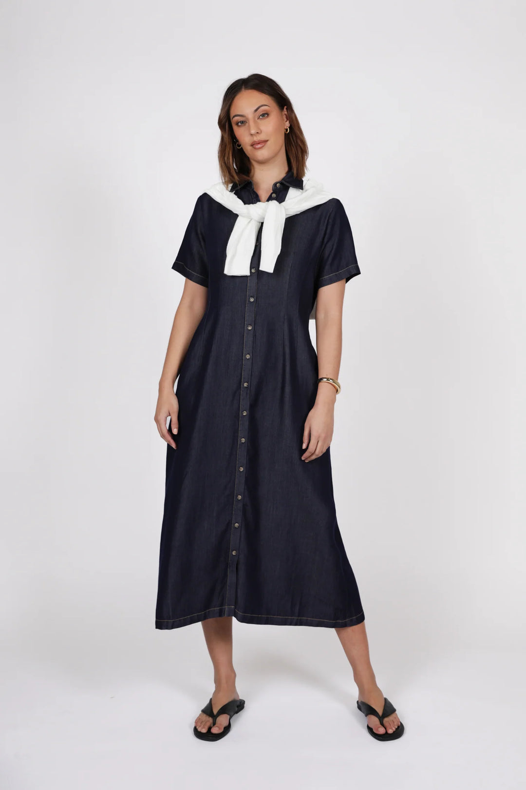 Axis Shirt Dress | Indigo