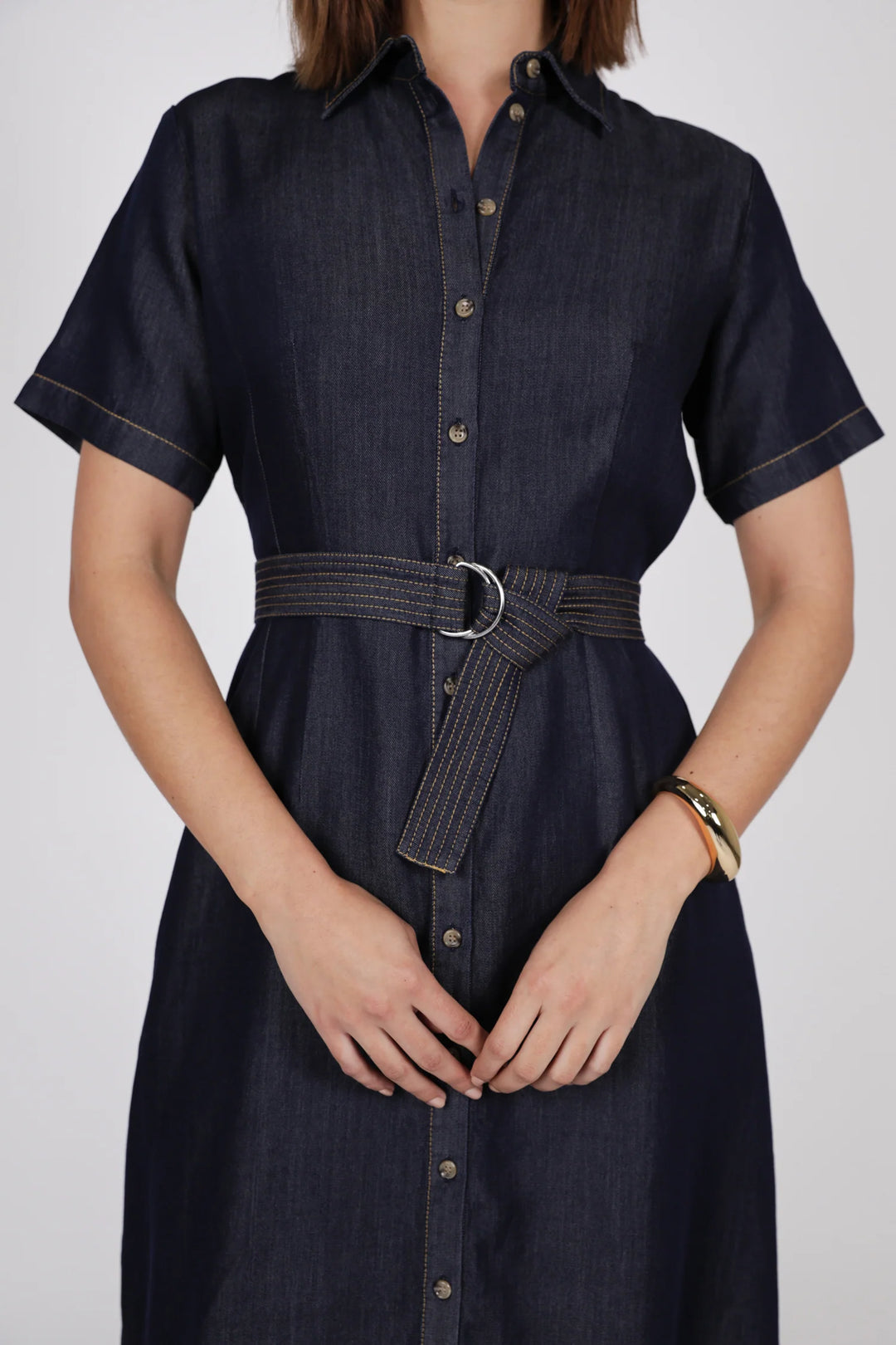 Axis Shirt Dress | Indigo