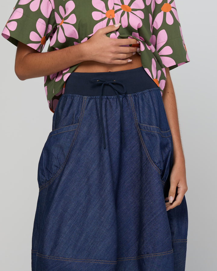 Guru Skirt | Dark Denim
