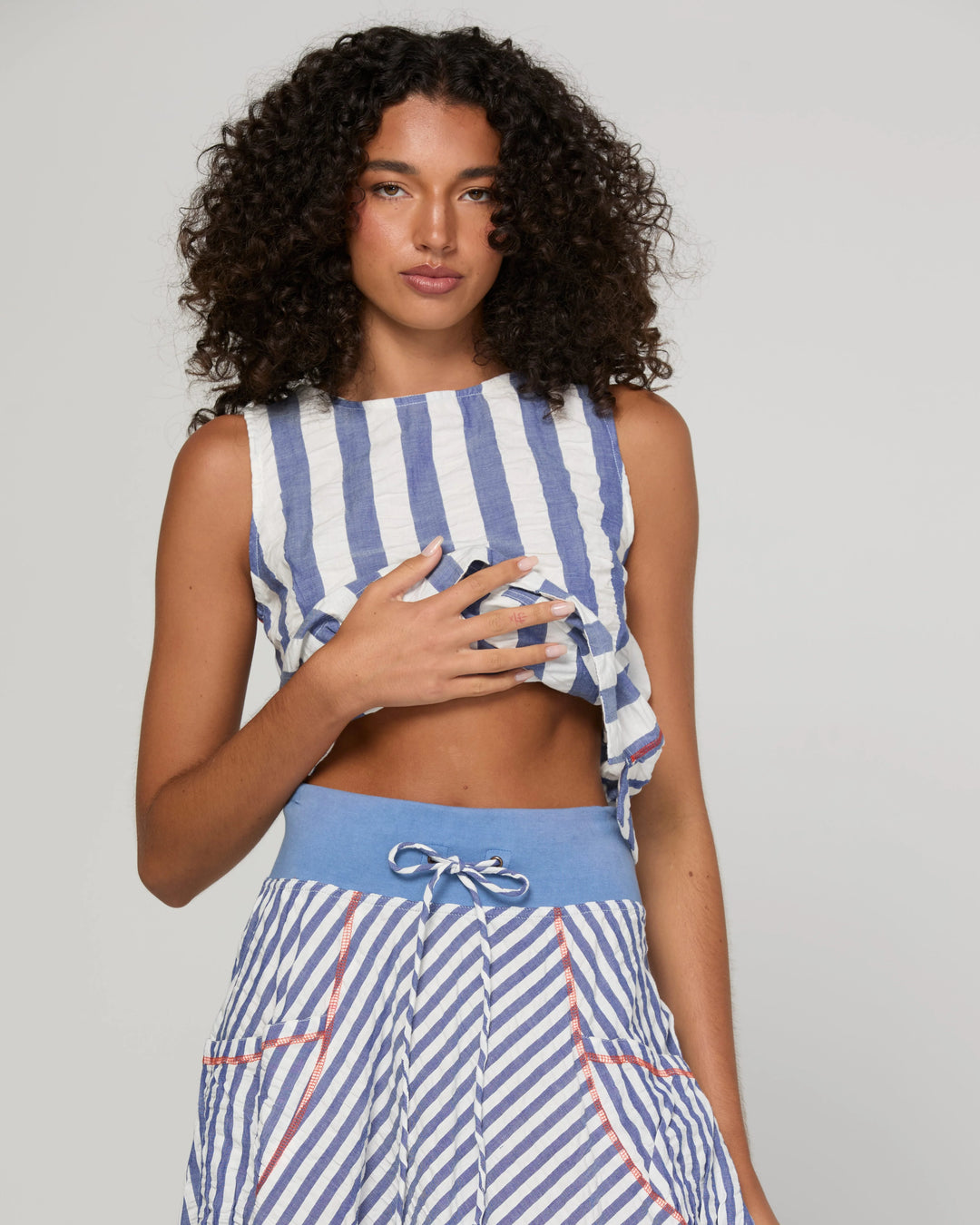 Guru Skirt | Ocean Stripe