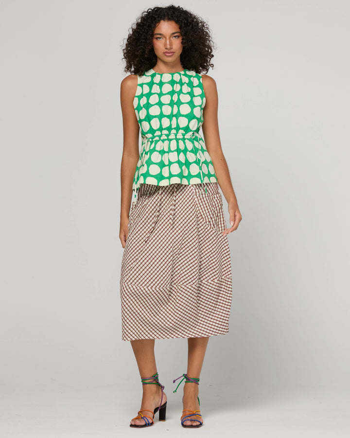 Guru Skirt | Cocoa Gingham