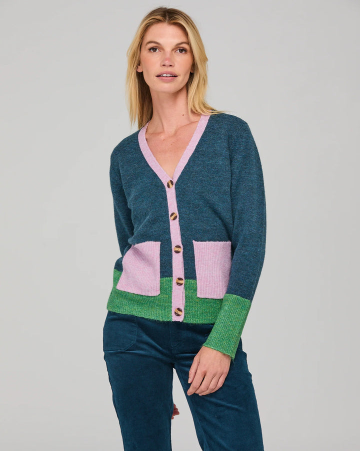 Poet Cardigan | Blue Multi