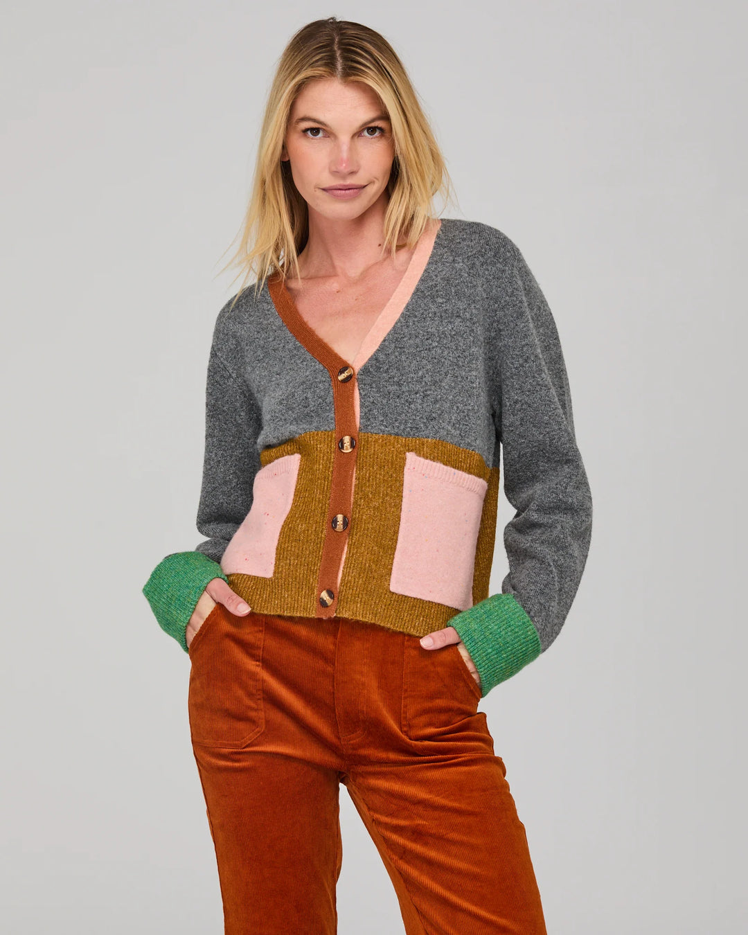 Remi Cardigan | Grey Multi