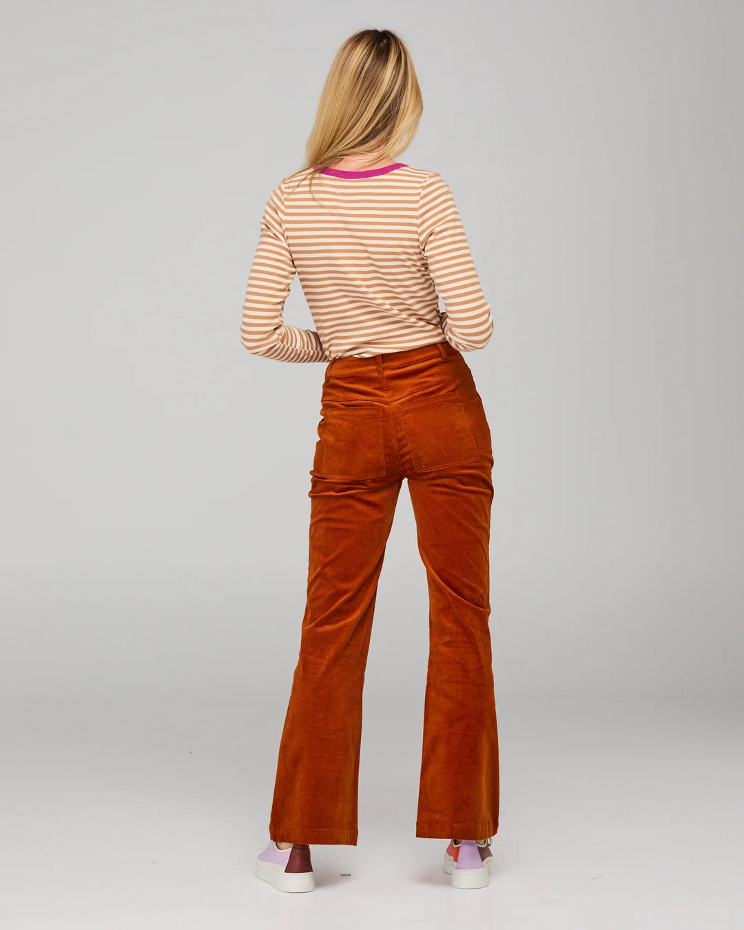 Bellissimo L/S Top | Camel/Cream