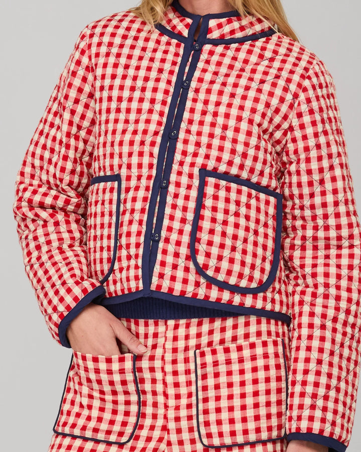 Mizuki Jacket | Red Seersucker
