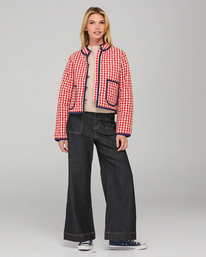 Mizuki Jacket | Red Seersucker