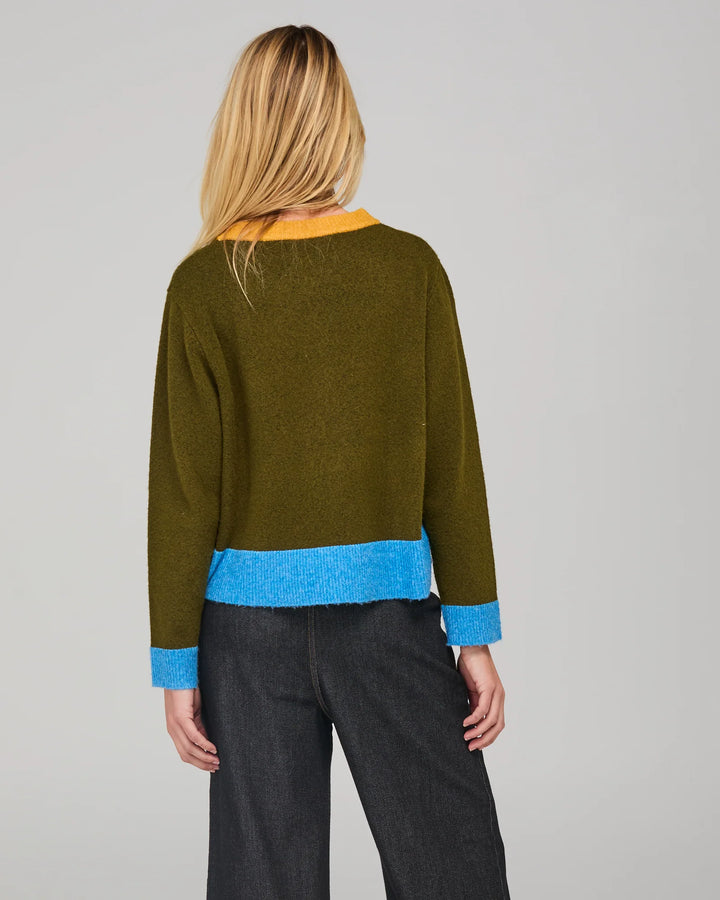 Poet Jumper | Olive Multi