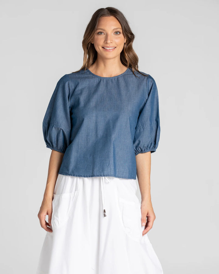 Ava Top | Chambray