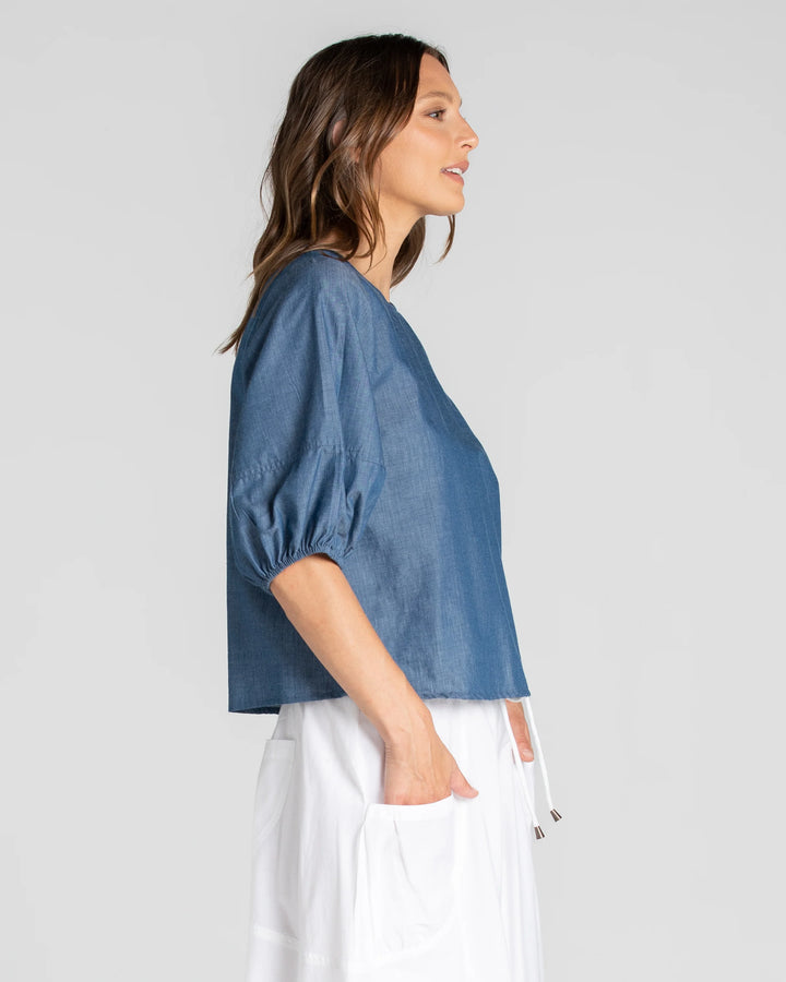 Ava Top | Chambray