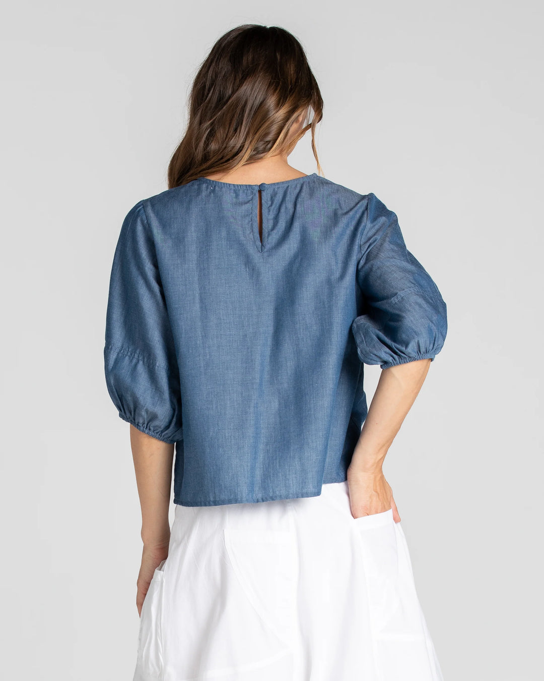 Ava Top | Chambray