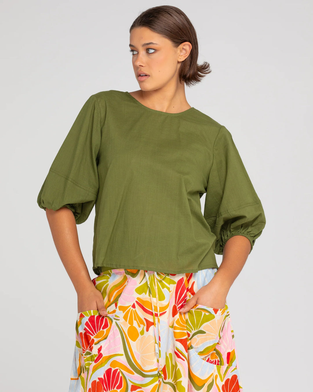 Ava Top | Khaki