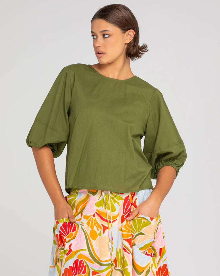 Ava Top | Khaki