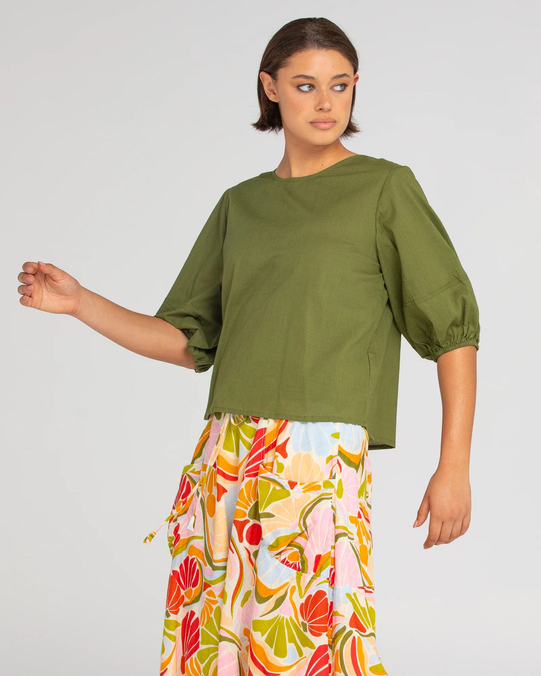 Ava Top | Khaki