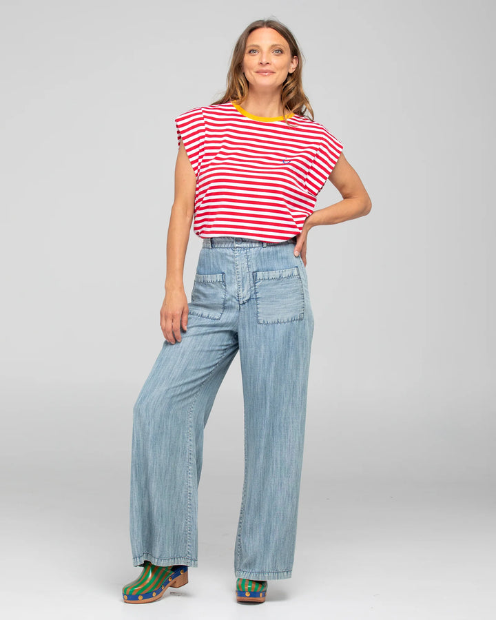 Bellissimo Tee | Red Stripe