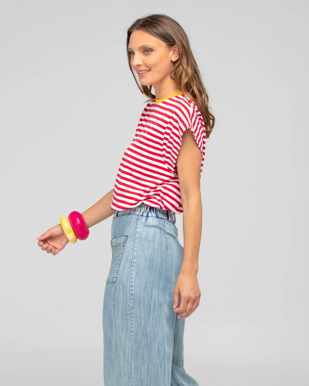 Bellissimo Tee | Red Stripe