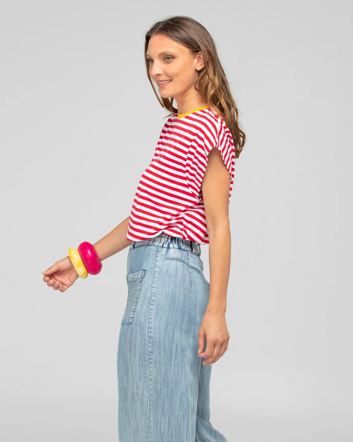 Bellissimo Tee | Red Stripe