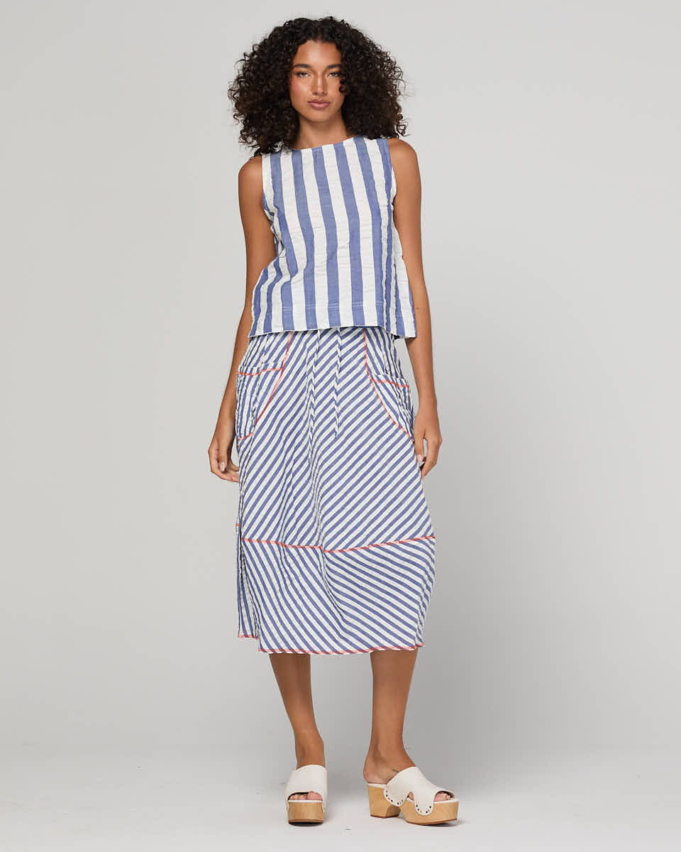 Guru Skirt | Ocean Stripe