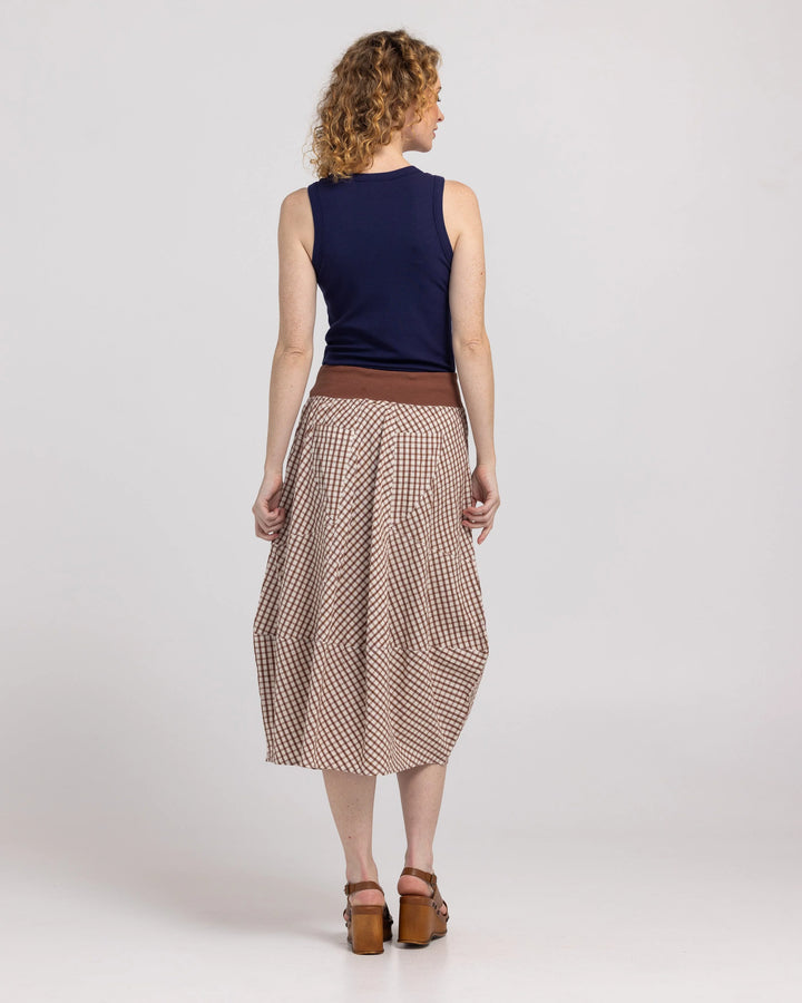 Guru Skirt | Cocoa Gingham