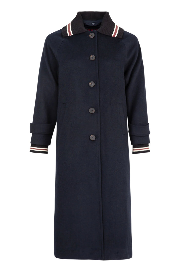 Collar Up Jacket | Navy