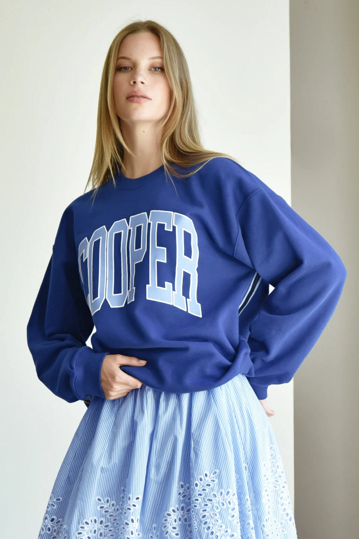 Take Note Sweater | Cobalt