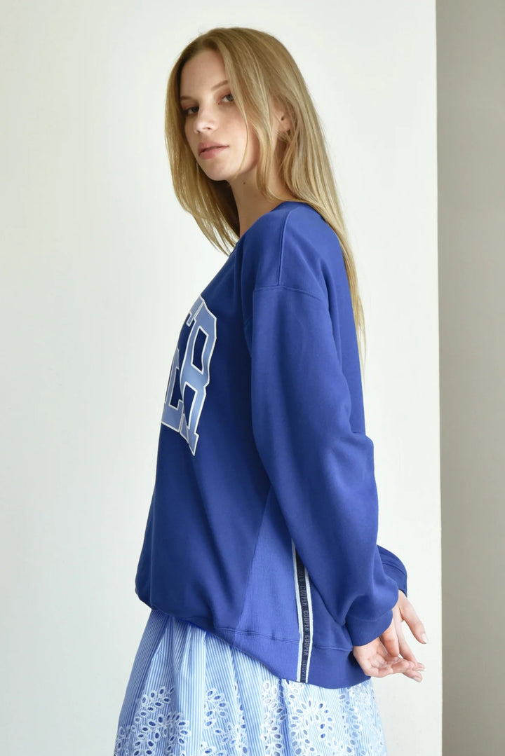 Take Note Sweater | Cobalt