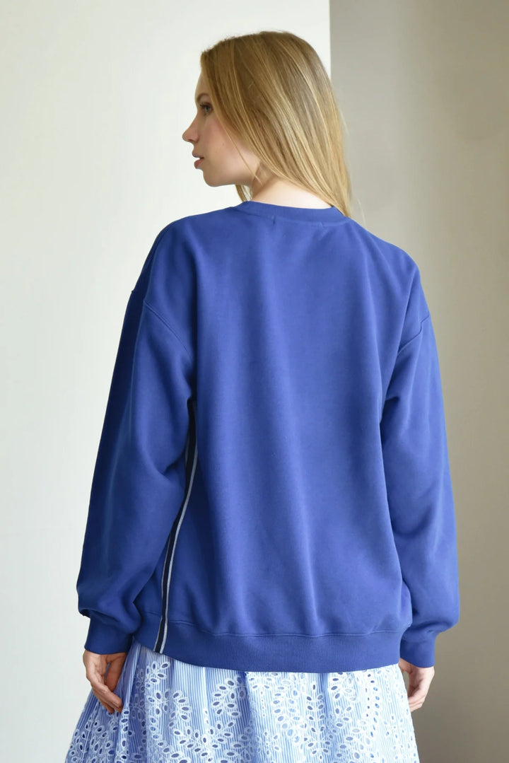 Take Note Sweater | Cobalt
