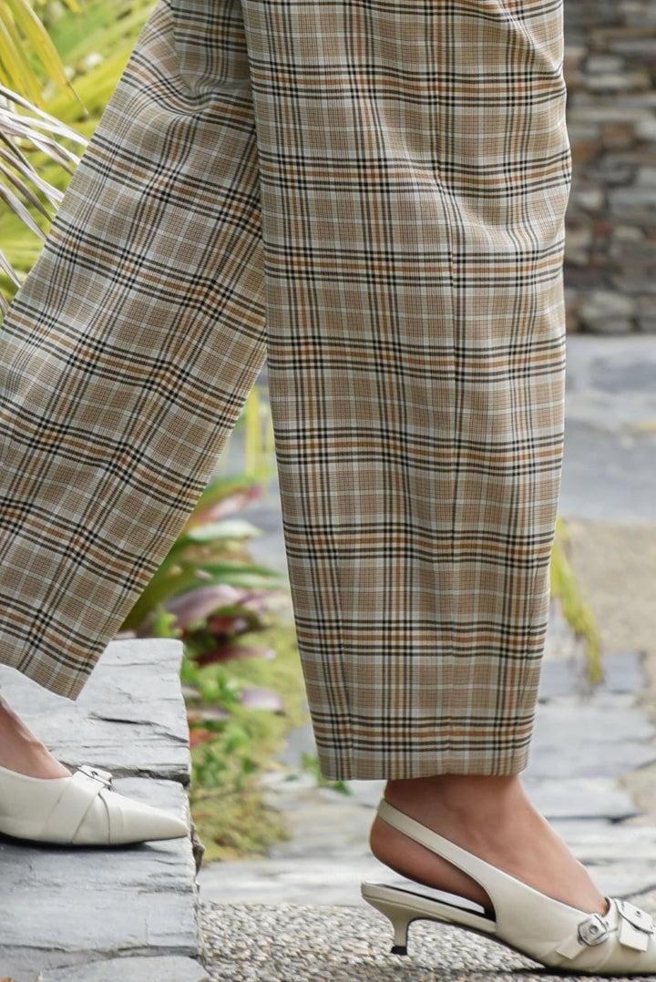 Off Track Pant | Brown Check