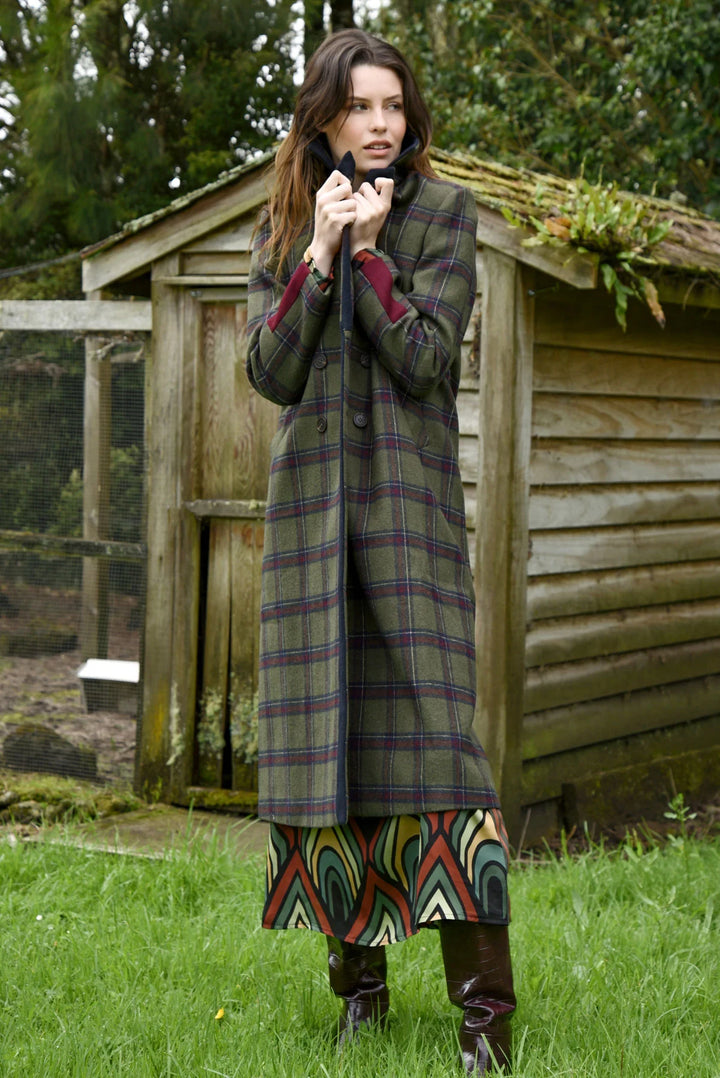 Coat Couture Coat | Khaki Tartan