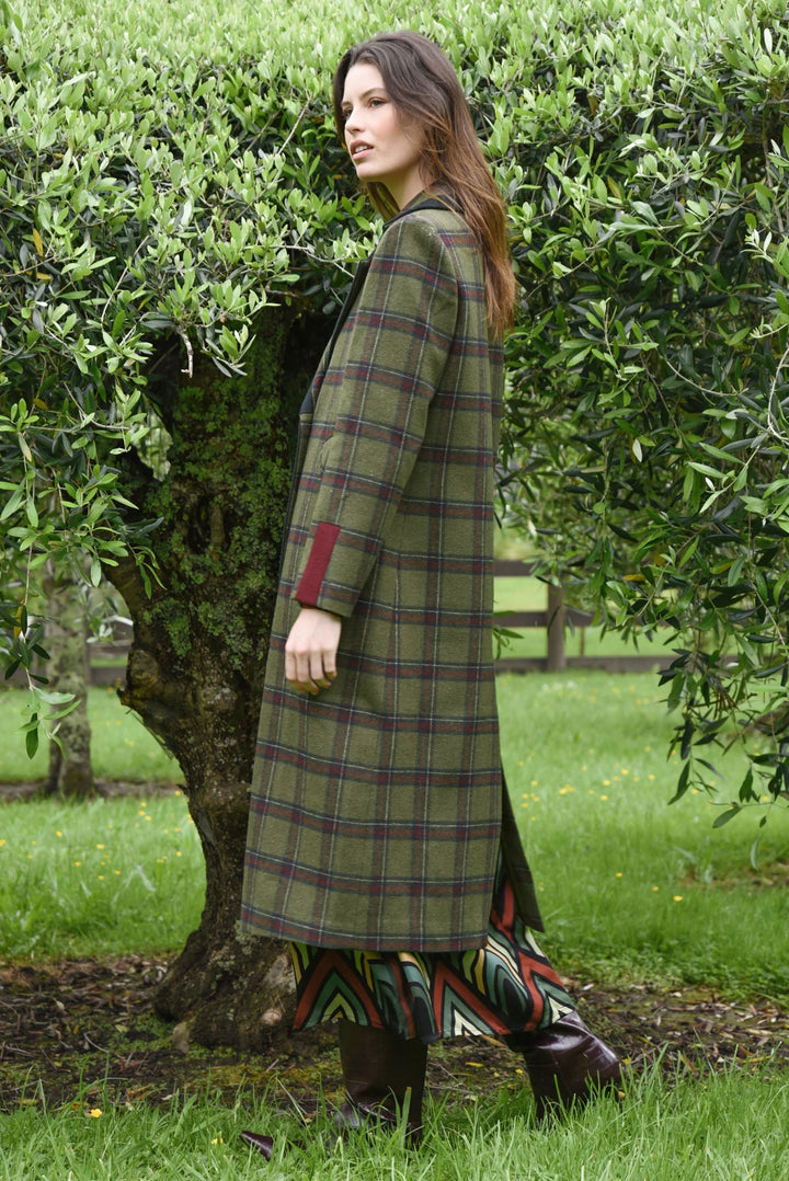Coat Couture Coat | Khaki Tartan