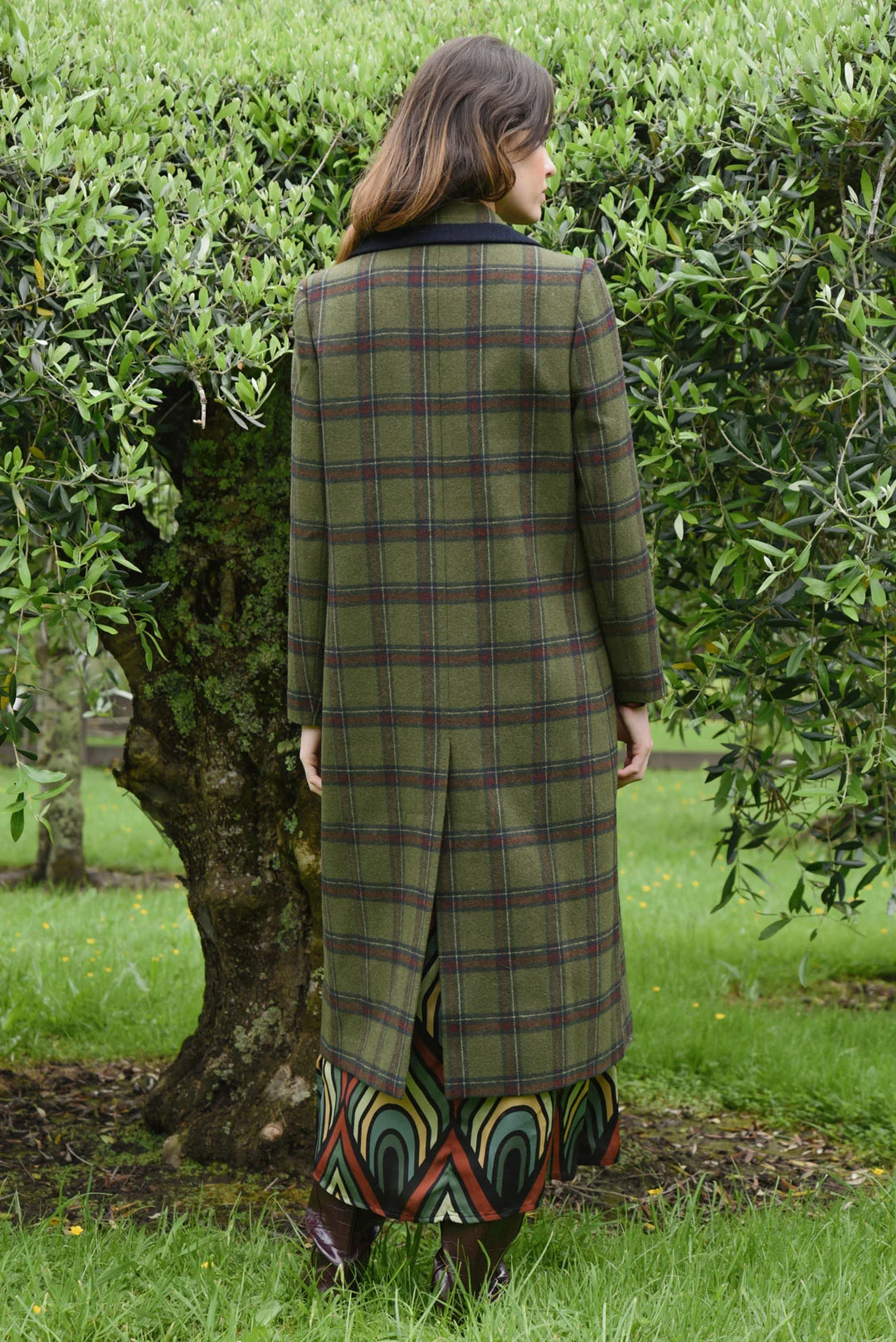 Coat Couture Coat | Khaki Tartan