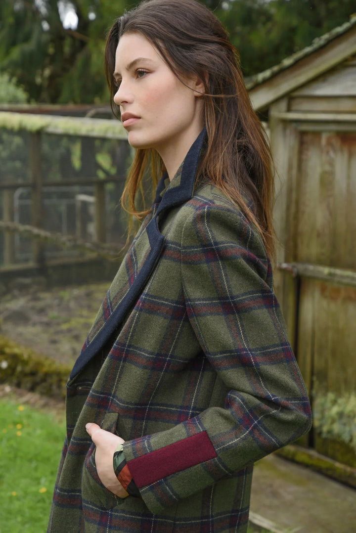 Coat Couture Coat | Khaki Tartan