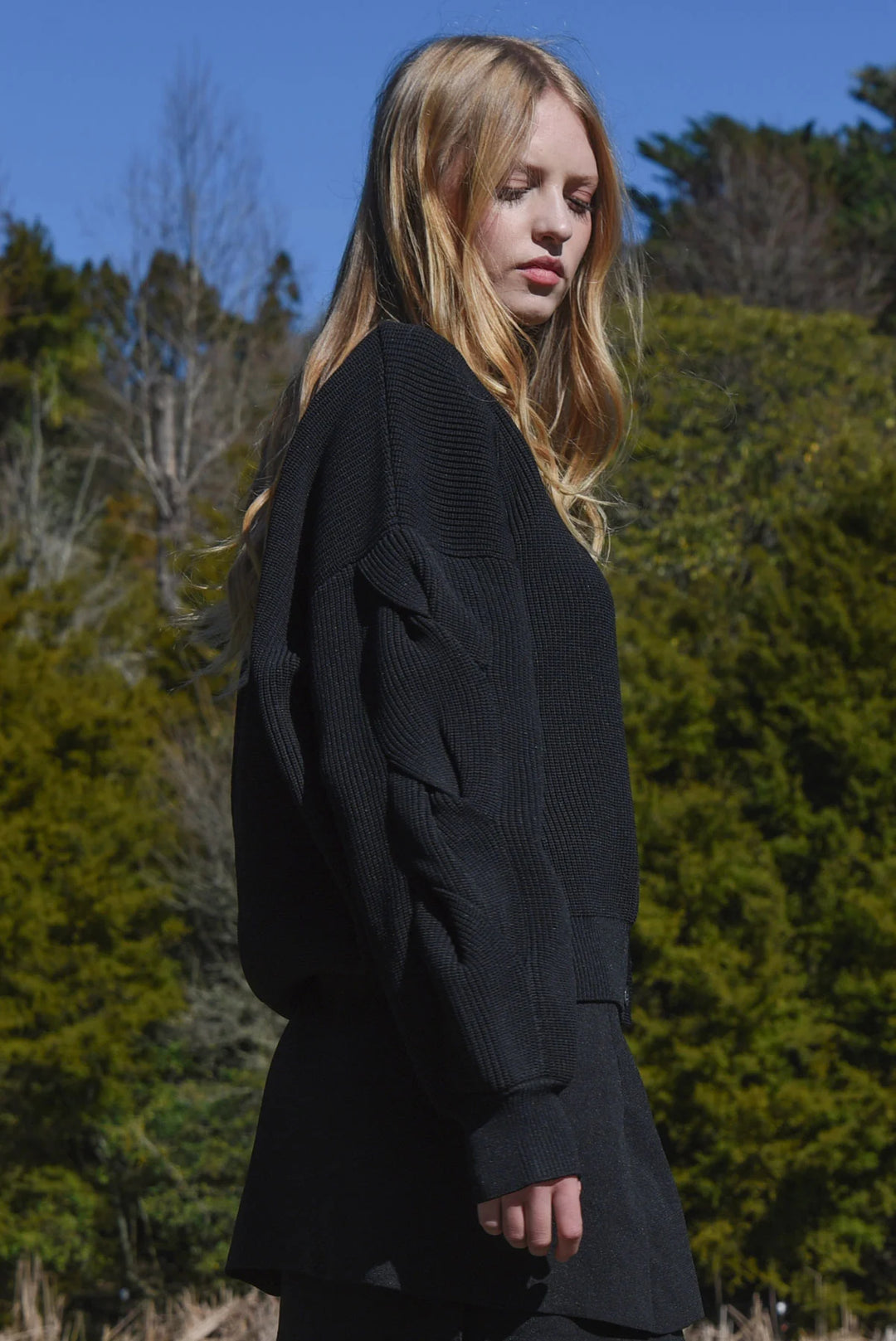 Twist & Shout Cardigan | Black