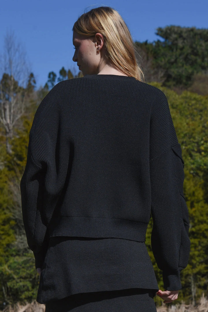 Twist & Shout Cardigan | Black