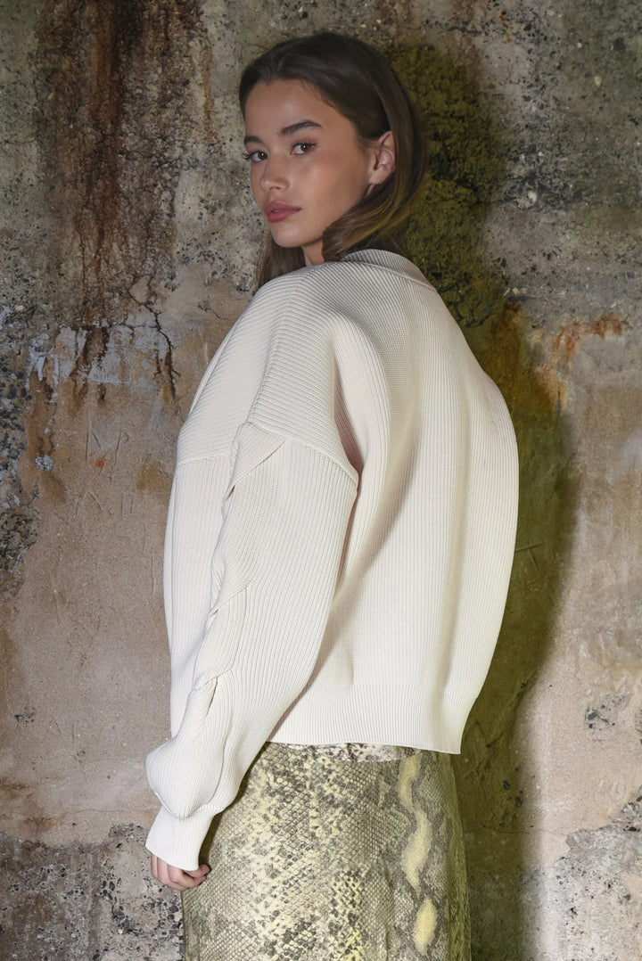 Twist & Shout Cardigan | Cream