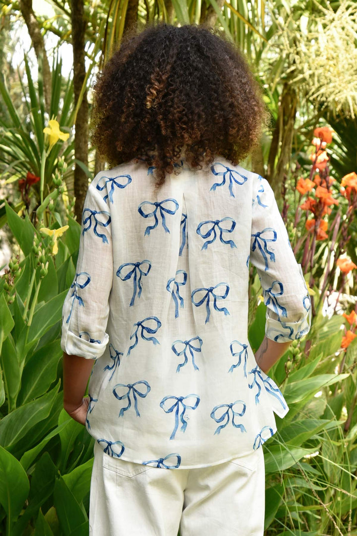 Easy Breezy Shirt | White/Blue