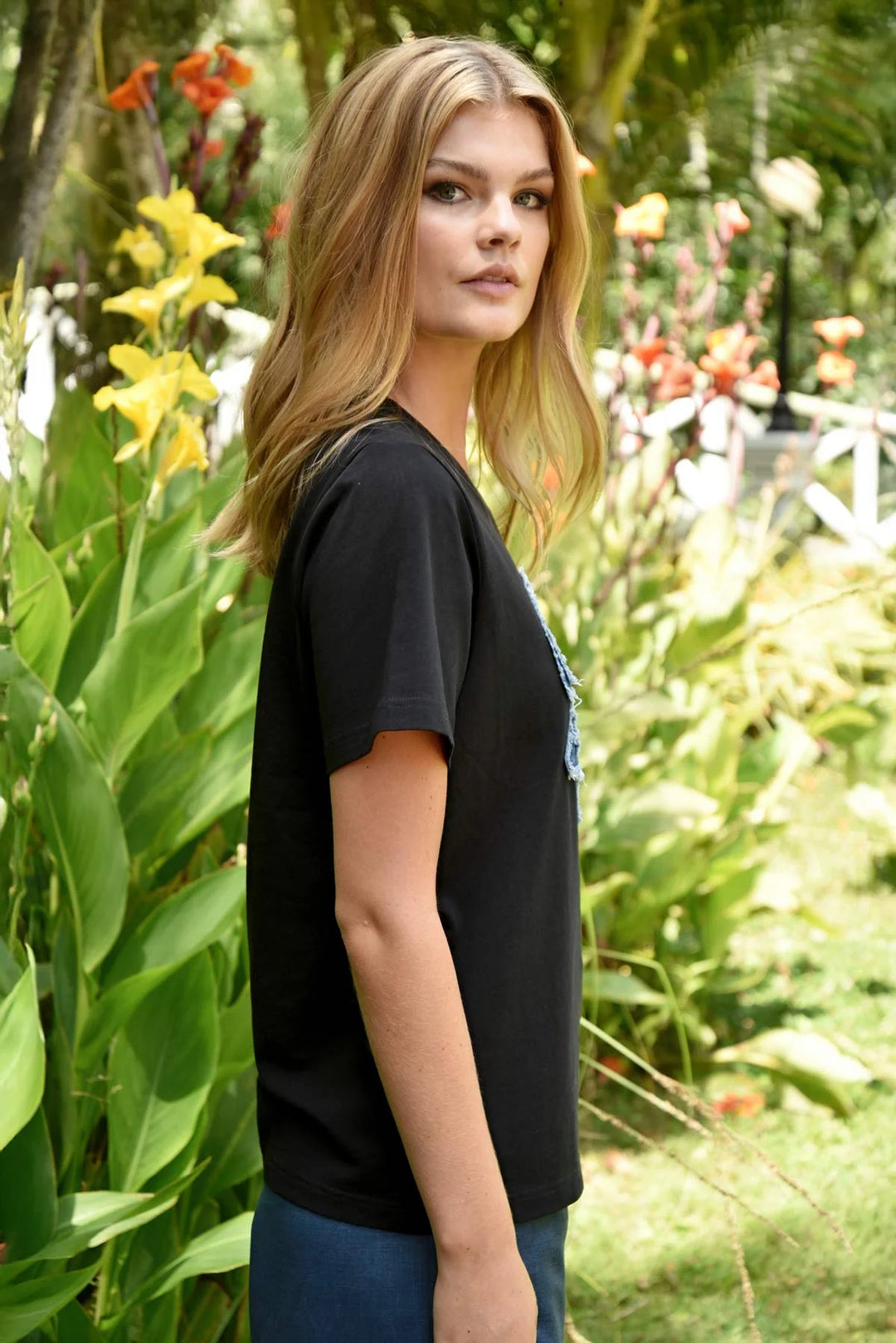 Simply Bowtiful T-shirt | Black/Denim