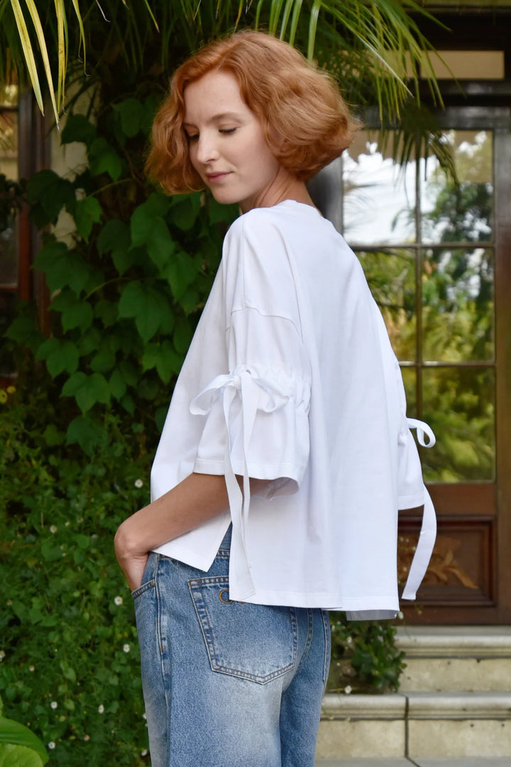 Tied Up All Day T-Shirt | White