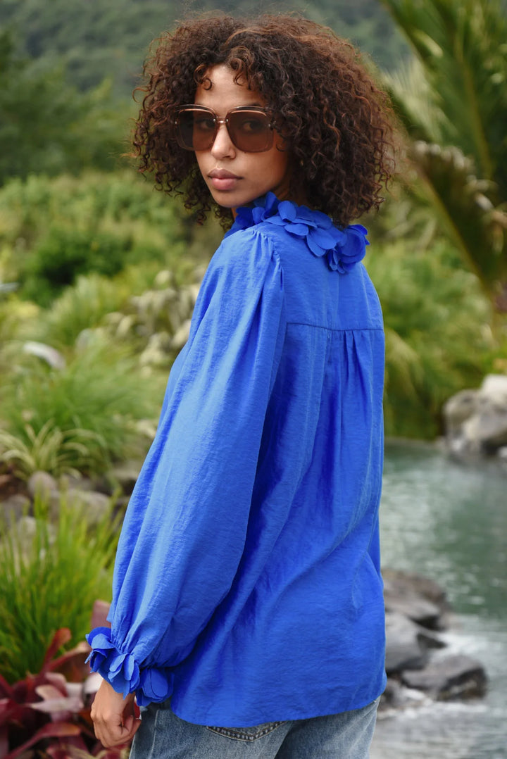 Budding Romance Blouse | Blue