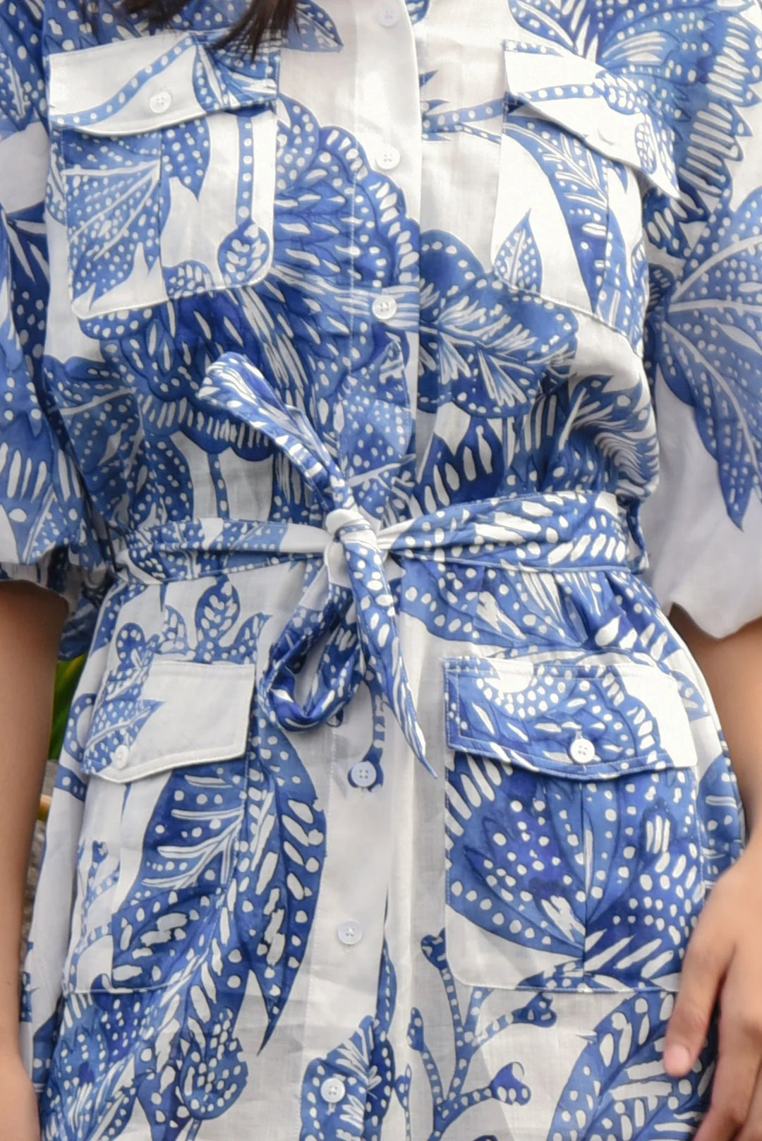 Bonbon Baby Dress | Blue/White