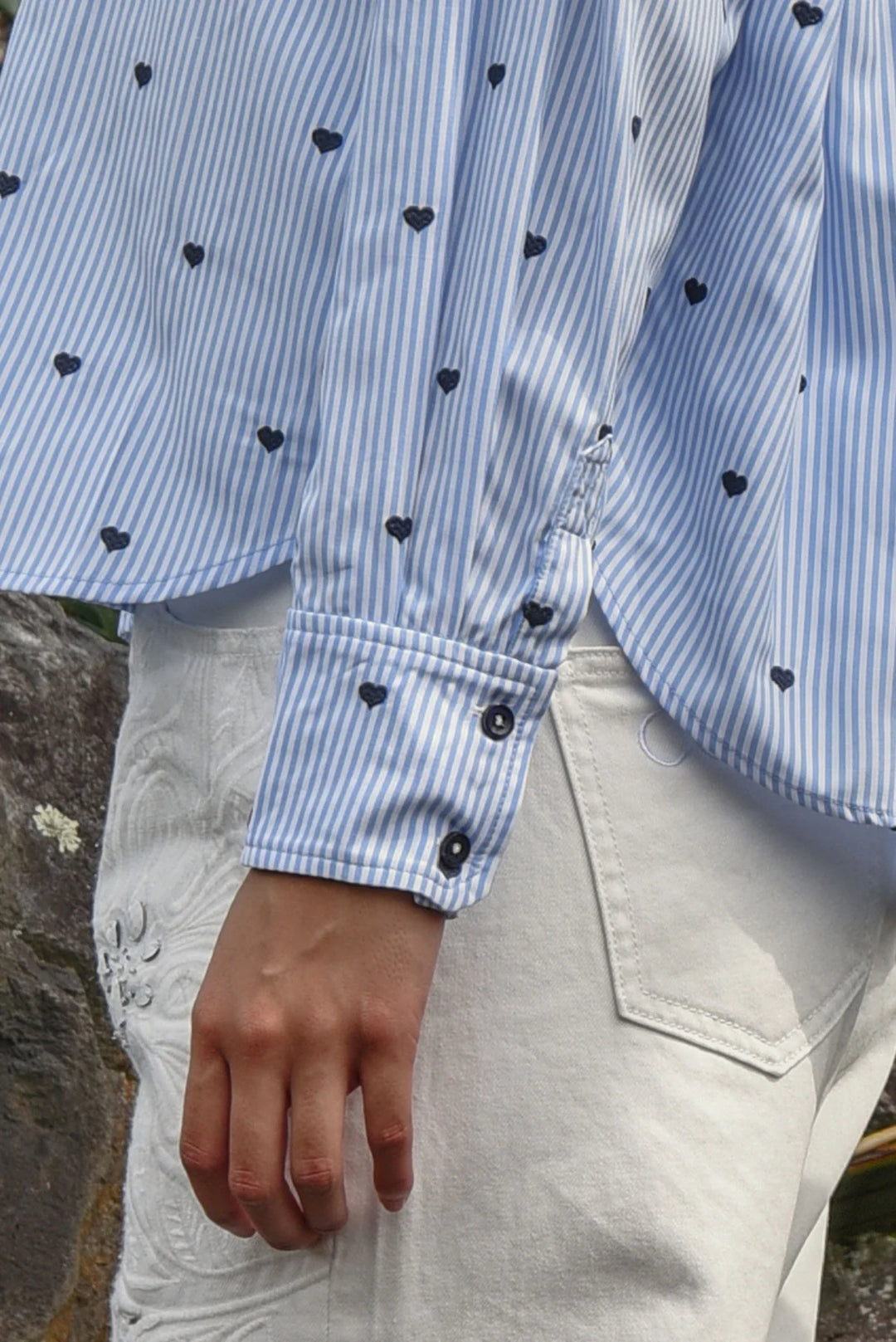 Heart Line Shirt | Blue