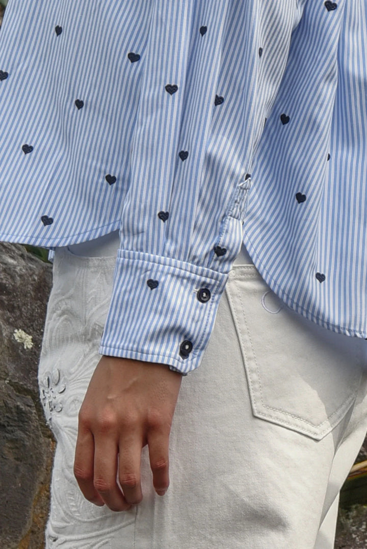 Heart Line Shirt | Blue