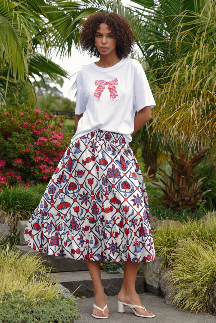 Gotta Bow T-Shirt | White/Red