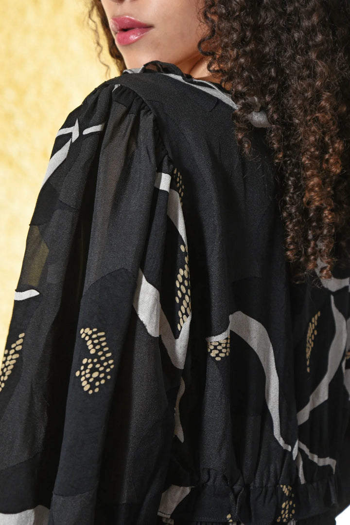 Tier Me Out Dress | Black